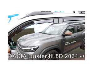 ΑΝΕΜΟΘΡΑΥΣΤΕΣ ΓΙΑ DACIA DUSTER 5D 2024+ ΣΕΤ ΑΥΤΟΚΙΝΗΤΟΥ ΑΠΟ ΕΥΚΑΜΠΤΟ ΦΙΜΕ ΠΛΑΣΤΙΚΟ HEKO - 4 ΤΕΜ