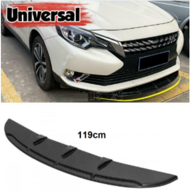 Splitter μαύρο πλαστικό γυαλιστερό universal