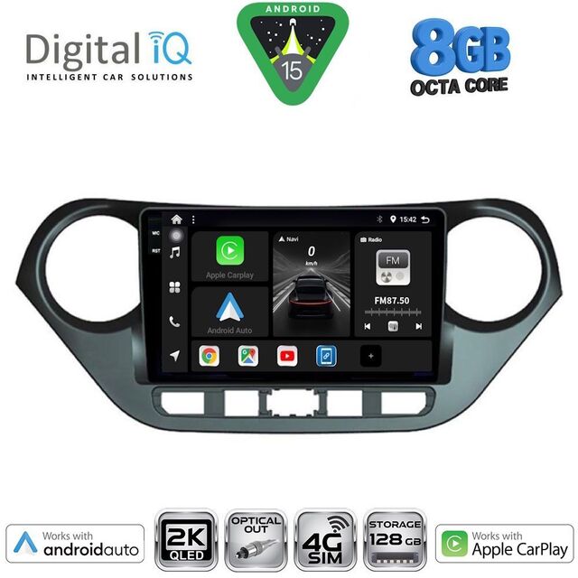 DIGITAL IQ BXK 20224_CPAA (9inc) MULTIMEDIA TABLET for HYUNDAI i10 mod. 2014-2020