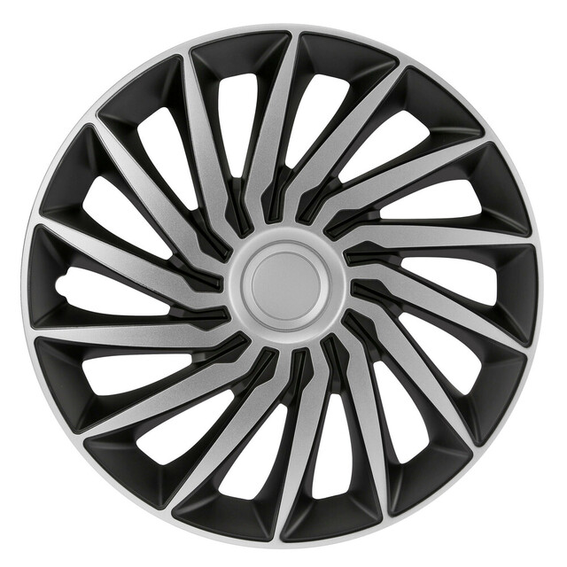 Lampa - Τάσια Tokyo Silver/Black 14'' Tech-One σε Μαύρο/Ασημί Χρώμα για Σιδερένιες Ζάντες Αυτοκινήτου από ABS - Σετ 4 Τεμ. (L3146.1)