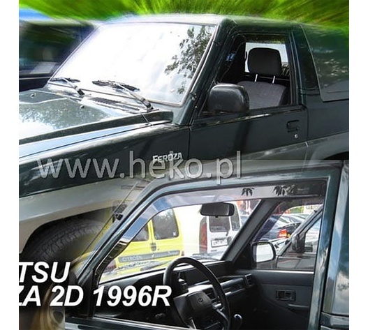 ΑΝΕΜΟΘΡΑΥΣΤΕΣ ΓΙΑ DAIHATSU FEROZA 2D 1989-1998 ΖΕΥΓΑΡΙ ΑΠΟ ΕΥΚΑΜΠΤΟ ΦΙΜΕ ΠΛΑΣΤΙΚΟ HEKO - 2 ΤΕΜ.