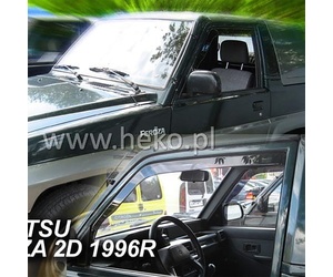 ΑΝΕΜΟΘΡΑΥΣΤΕΣ ΓΙΑ DAIHATSU FEROZA 2D 1989-1998 ΖΕΥΓΑΡΙ ΑΠΟ ΕΥΚΑΜΠΤΟ ΦΙΜΕ ΠΛΑΣΤΙΚΟ HEKO - 2 ΤΕΜ.