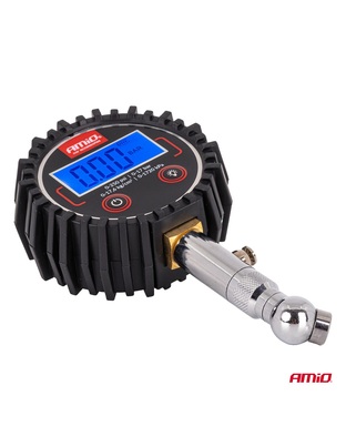 AMiO - Μετρητής Πίεσης Αέρα Ελαστικών Ψηφιακός max 17 Bar με Περιστρεφόμενη Κεφαλή και Βαλβίδα Εκτόνωσης - 1 Τεμ. (04464/AM)