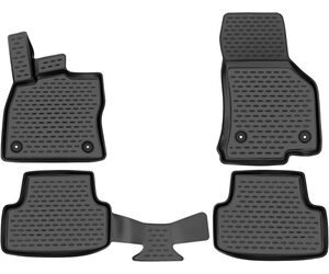 Novline - Πατάκια σε Σκαφη Element 3D για VW Golf VII SportWagon (AU) 04/2013 > 2020 5πορτο από TPE Λάστιχο σε Μαύρο Χρώμα - 4 τεμ. (ELEMENT3D5156210K/NV)