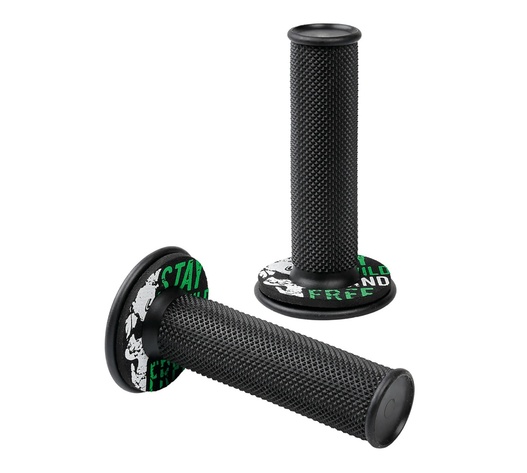 ΧΕΡΟΥΛΙΑ MOTO DONUT OFF-ROAD ΜΑΥΡΑ/ΠΡΑΣΙΝΑ 22MM+25MM 12CM 2ΤΕΜ