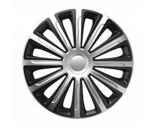 Amio - ΤΑΣΙΑ 14" HUBCAP TREND SILVER BLACK - ΣΕΤ 4ΤΕΜ ΣΕ ΚΟΥΤΙ (6834/AM)