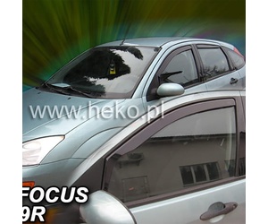ΑΝΕΜΟΘΡΑΥΣΤΕΣ ΓΙΑ FORD FOCUS MK1 4D/5D 1998-2005 ΖΕΥΓΑΡΙ ΑΠΟ ΕΥΚΑΜΠΤΟ ΦΙΜΕ ΠΛΑΣΤΙΚΟ HEKO - 2 ΤΕΜ.