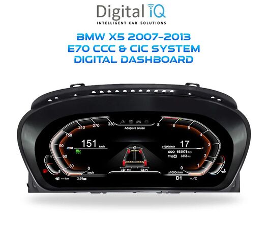 DIGITAL IQ DDD 976_DC (12.3in) DIGITAL CLUSTER for BMW X5 (E70) - X6 (E71) mod. 2007-2013 with CCC-CIC