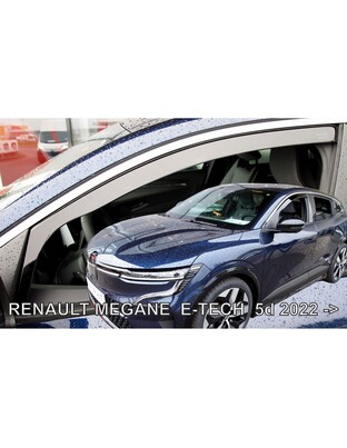 ΑΝΕΜΟΘΡΑΥΣΤΕΣ ΓΙΑ RENAULT MEGANE E-TECH 5D 2022+? ΖΕΥΓΑΡΙ ΑΠΟ ΕΥΚΑΜΠΤΟ ΦΙΜΕ ΠΛΑΣΤΙΚΟ HEKO - 2 ΤΕΜ.