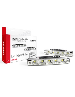 Amio – Φώτα Ημέρας DRL LED 12/24V 1000Lm για Μέγιστη Ορατότητα & Ασφάλεια σε Αυτοκίνητο & Φορτηγό – Σετ 2 Τεμ. (01523/AM)