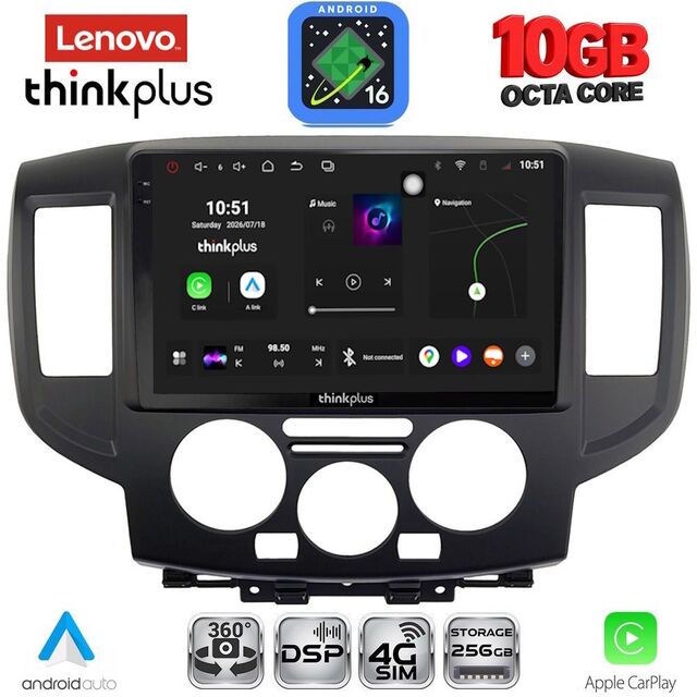 LENOVO LTM 11458BL_CPA (9inc) MULTIMEDIA TABLET for NISSAN NV 200 mod. 2009-2020 (BLACk)