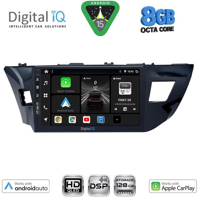 DIGITAL IQ BXF 7714MD_CPAA (10inc) MULTIMEDIA TABLET for TOYOTA COROLLA mod. 2013-2016
