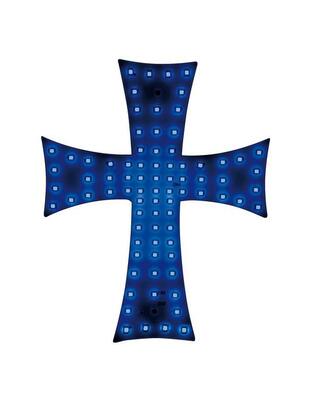 ΣΤΑΥΡΟΣ 24V ΜΕ 81 LED ΜΠΛΕ ΜΕ ΦΙΣ ΑΝΑΠΤΗΡΑ ΚΑΙ ΚΑΛΩΔΙΟ 200cm 200x250mm
