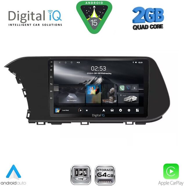 DIGITAL IQ RSD 1220_CPA  (10inc) MULTIMEDIA TABLET for HYUNDAI i20 - BAYON mod. 2020-2026
