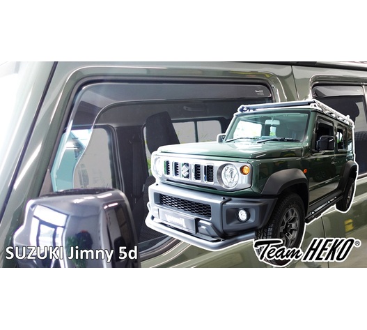 Heko - Ανεμοθραύστες για Suzuki Jimny 5 Doors 2023+ Σετ Αυτοκινήτου Απο Εύκαμπτο Φιμέ Πλαστικό - 4 τεμ. (ΑΝΕΜ.SET28663)