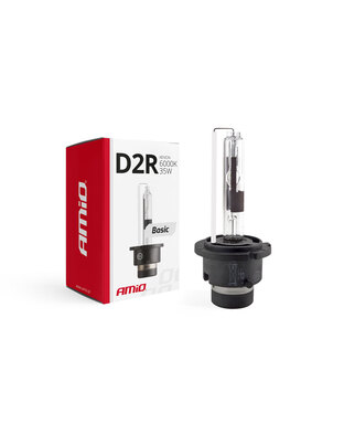 Amio – Λάμπα Xenon D2R 12V 35W P32d-3 6000K Basic για Αυτοκίνητο Ανταλλακτική – 1 Τεμ. (01412/AM)