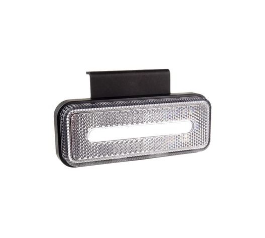 Amio - ΦΩΣ ΟΓΚΟΥ ΦΟΡΤΗΓΟΥ LED ΛΕΥΚΟ 10-30V 124x49x22mm ΑΔΙΑΒΡΟΧΟ OM-02-W 1ΤΕΜ. (02377/AM)