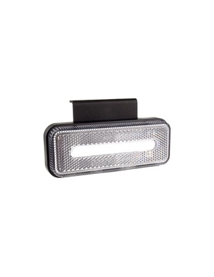 Amio - ΦΩΣ ΟΓΚΟΥ ΦΟΡΤΗΓΟΥ LED ΛΕΥΚΟ 10-30V 124x49x22mm ΑΔΙΑΒΡΟΧΟ OM-02-W 1ΤΕΜ. (02377/AM)