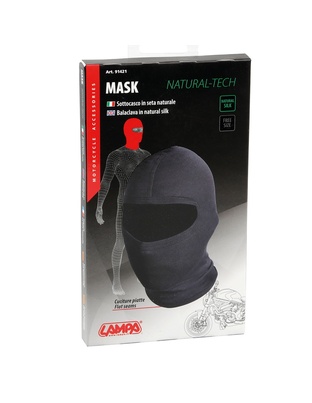 ΜΠΑΛΑΚΛΑΒΑ MASK-PLUS ΜΑΥΡΗ 100% SILK (ΜΕΤΑΞΩΤΗ)