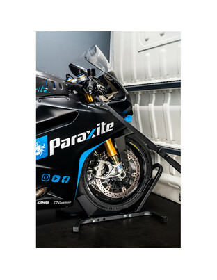 ΣΤΑΝΤ MOTO ΕΜΠΡΟΣ ΤΡΟΧΟΥ STAND LOCK ΓΙΑ ΕΛΑΣΤΙΚΑ 15-21 ΙΝΤΣΩΝ max180mm ΣΕ ΜΑΥΡΟ ΧΡΩΜΑ LAMPA - 1 ΤΕΜ.