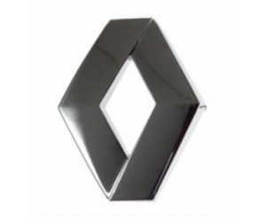 Σήμα χρωμίου πλαστικό κουμπωτό 9,5x7cm - Renault