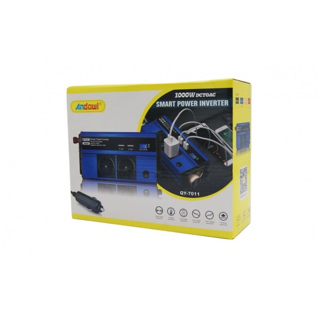 ΕΞΥΠΝΟΣ ΜΕΤΑΤΡΟΠΕΑΣ ΙΣΧΥΟΣ POWER INVERTER 1000W ANDOWL AN-QY-7011