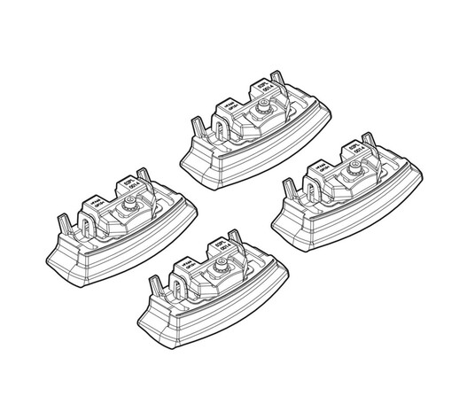 ΑΚΡΑ ΓΙΑ ΜΠΑΡΕΣ NORDRIVE ΓΙΑ HYUNDAI i20 3D/5D 11/14+ KIT