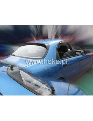 ΑΝΕΜΟΘΡΑΥΣΤΗΣ ΠΙΣΩ ΠΑΡΜΠΡΙΖ ΓΙΑ DAEWOO LANOS 4D 1997-2002 ΑΠΟ ΕΥΚΑΜΠΤΟ ΦΙΜΕ ΠΛΑΣΤΙΚΟ HEKO - 1 ΤΕΜ.