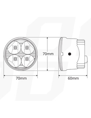 Amio – Στρογγυλά Φώτα Ημέρας DRL LED 12/24V 800Lm για Αυξημένη Ορατότητα & Ασφάλεια σε Αυτοκίνητο & Φορτηγό – Σετ 2 Τεμ. (01524/AM)