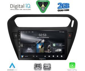 DIGITAL IQ RSD 1511BL_CPA (9inc) MULTIMEDIA TABLET for CITROEN ELYSEE – PEUGEOT 301 mod. 2013-2026 (BLACK)