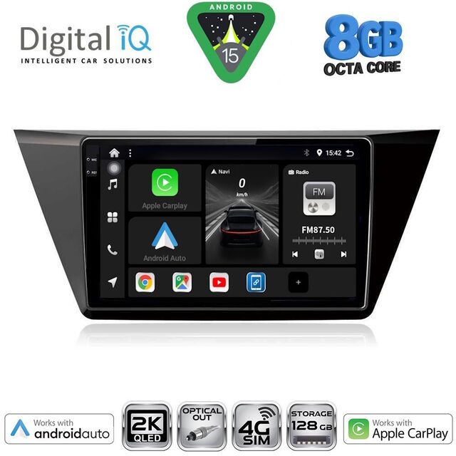 DIGITAL IQ BXK 20769_CPAA (10inc) MULTIMEDIA TABLET for VW TOURAN mod. 2016-2026