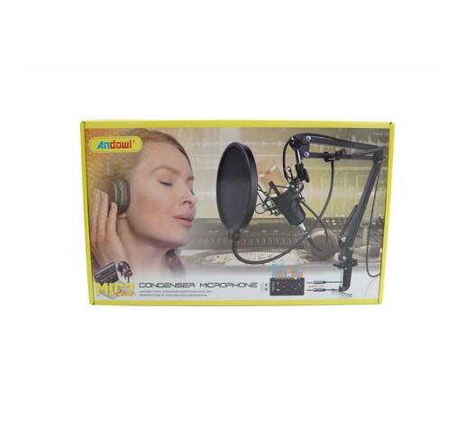 ΜΙΚΡΟΦΩΝΟ ΜΕ ΠΥΚΝΩΤΗ ΚΑΙ ΦΙΛΤΡΟ ANDOWL AN-MIC7