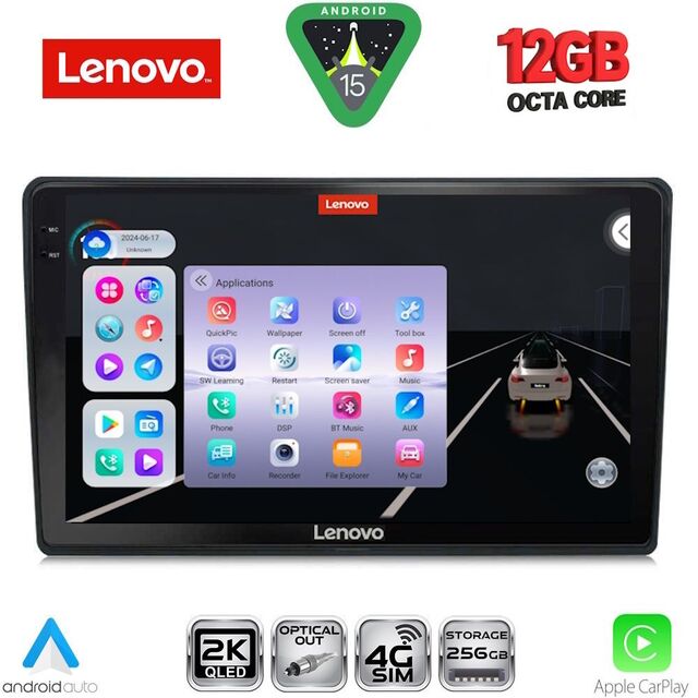 LENOVO SSZ 12086_CPA (10inc) MULTIMEDIA TABLET for CITROEN C4 - DS4 mod. 2018-2025