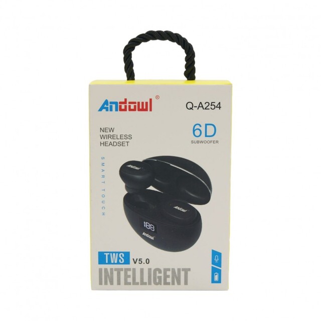 ΑΣΥΡΜΑΤΑ ΑΚΟΥΣΤΙΚΑ Earbuds 6D SUBWOOFER ANDOWL Q-A254