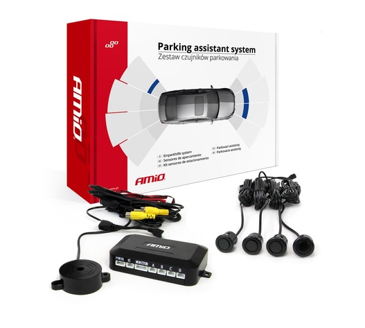 Amio - Αισθητήρας Παρκαρίσματος AMiO PS Visible 18mm Μαύρο – 1 τεμ. (02992/AM)