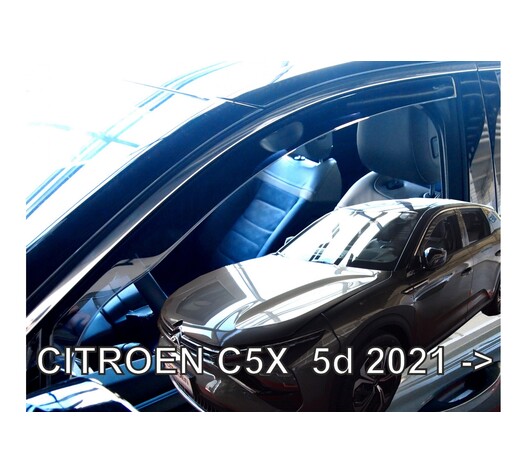 ΑΝΕΜΟΘΡΑΥΣΤΕΣ ΓΙΑ CITROEN C5 X 5D 2021+  SET ΑΠΟ ΕΥΚΑΜΠΤΟ ΦΙΜΕ ΠΛΑΣΤΙΚΟ HEKO - 4 ΤΕΜ.