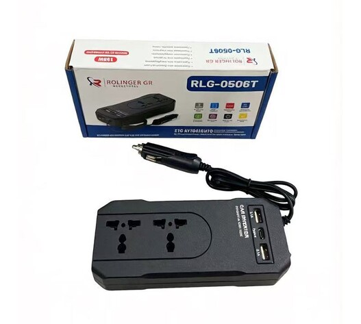 INVERTER ΑΥΤΟΚΙΝΗΤΟΥ 150W ΑΠΟ 12/24V DC ΣΕ 220V AC ΜΕ 2xUSB & TYPE-C RLG-0506T