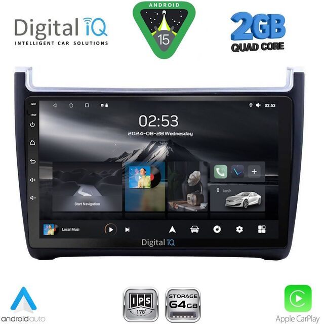DIGITAL IQ RSD 1757_CPA (9inc) MULTIMEDIA TABLET for VW POLO mod. 2014-2017