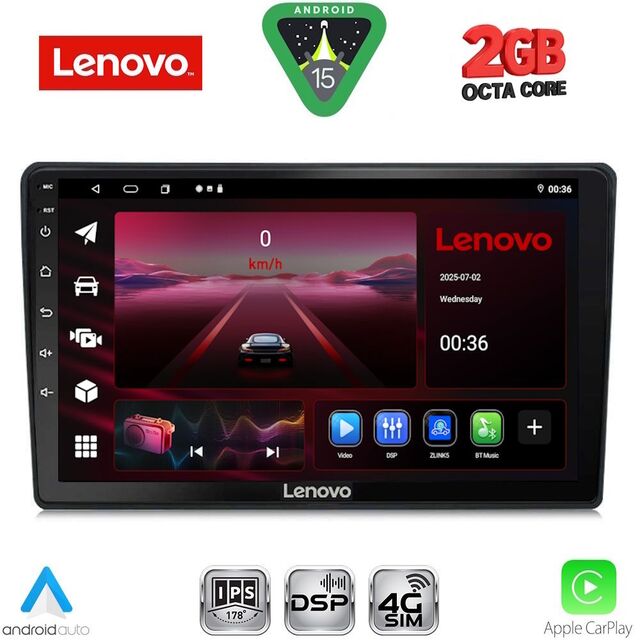 LENOVO LVF 5086_CPA (10inc) MULTIMEDIA TABLET for CITROEN C4 - DS4 mod. 2018-2025