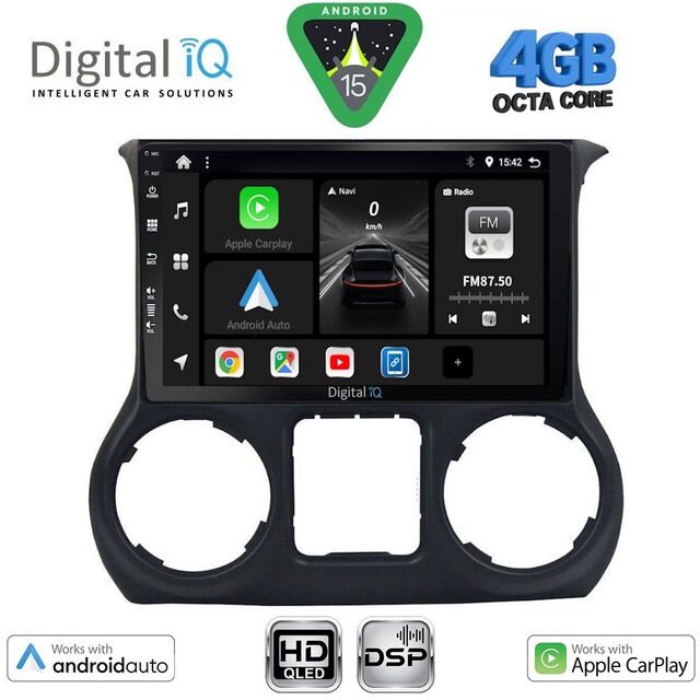 DIGITAL IQ BXF 17295_CPAA (10inc) MULTIMEDIA TABLET for JEEP WRANGLER mod. 2011-2014