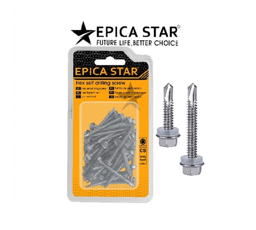EPICA STAR ΕΞΑΓΩΝΕΣ ΒΙΔΕΣ Μ4.8x25mm 100ΤΜΧ EP-30796