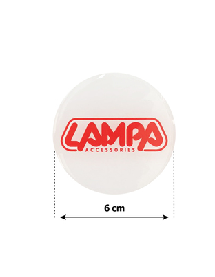 LAMPA ΑΥΤΟΚΟΛΛΗΤΑ ΖΑΝΤΩΝ 6 cm ΛΕΥΚΟ/ΚΟΚΚΙΝΟ ΣΜΑΛΤΟΥ - 4 ΤΕΜ.