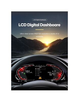 DIGITAL IQ DDD 976_DC (12.3in) DIGITAL CLUSTER for BMW X5 (E70) - X6 (E71) mod. 2007-2013 with CCC-CIC