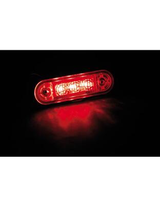 ΦΩΣ ΟΓΚΟΥ ΦΟΡΤΗΓΟΥ 24V 3LED 80x22mm ΚΟΚΚΙΝΟ 1ΤΕΜ