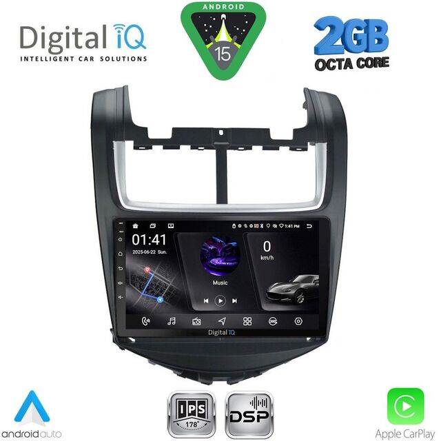 DIGITAL IQ RSF 4074B_CPA (9inc) MULTIMEDIA TABLET for CHEVROLET AVEO mod. 2014-2017
