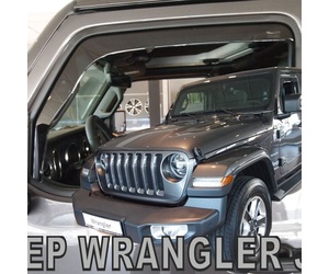 ΑΝΕΜΟΘΡΑΥΣΤΕΣ ΓΙΑ JEEP WRANGLER / GLADIATOR JL IV 5D 2019+ ΖΕΥΓΑΡΙ ΑΠΟ ΕΥΚΑΜΠΤΟ ΦΙΜΕ ΠΛΑΣΤΙΚΟ HEKO - 2 ΤΕΜ.