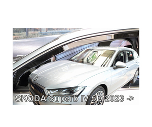 ΑΝΕΜΟΘΡΑΥΣΤΕΣ ΓΙΑ SKODA SUPERB 5D SW 2023+ ΖΕΥΓΑΡΙ ΑΠΟ ΕΥΚΑΜΠΤΟ ΦΙΜΕ ΠΛΑΣΤΙΚΟ HEKO - 2 ΤΕΜ.