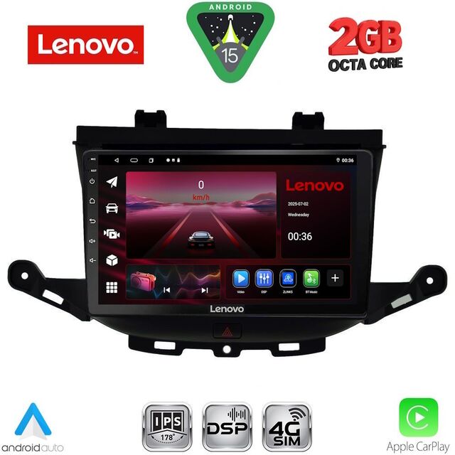 LENOVO LVF 5483_CPA (9inc) MULTIMEDIA TABLET for OPEL ASTRA K mod. 2015-2023