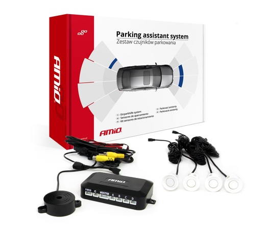 Amio -Αισθητήρας Παρκαρίσματος AMiO PS Visible 22mm Λευκός– 1 τεμ. (02991/AM)