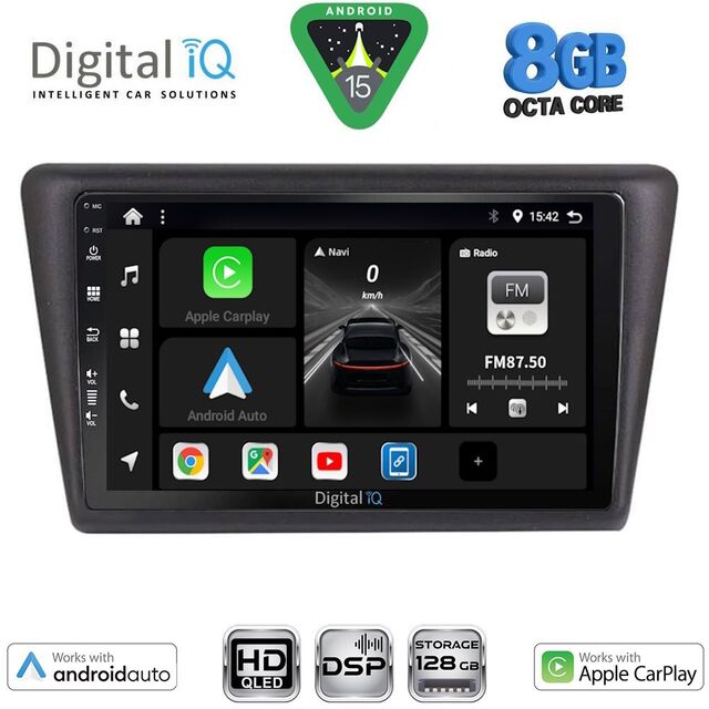DIGITAL IQ BXF 18600_CPAA (9inc) MULTIMEDIA TABLET for SKODA RAPID SPACEBACK mod. 2014-2019